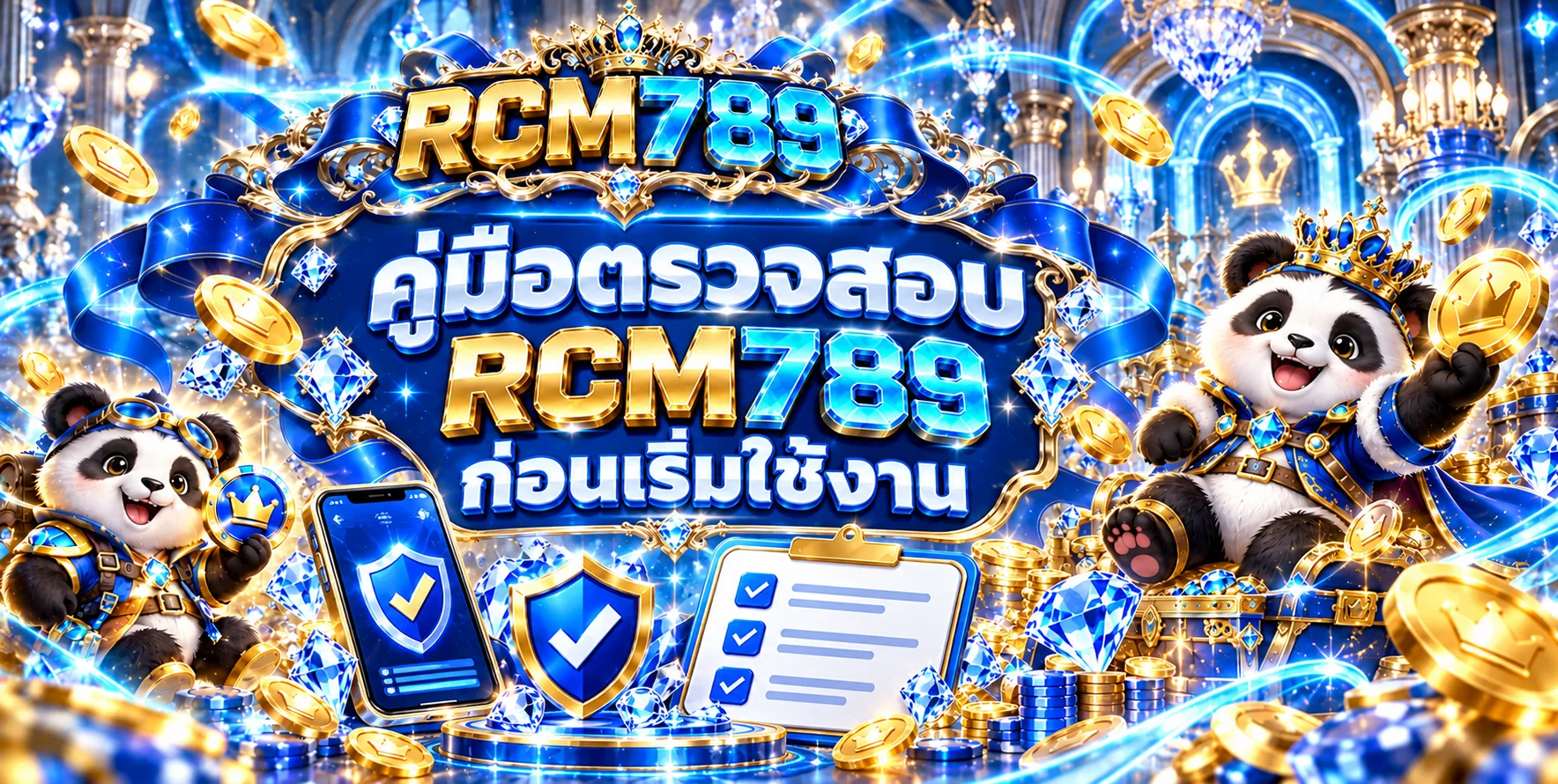 RCM789 เช็กลิสต์ตรวจเว็บ บัญชี และเงื่อนไข